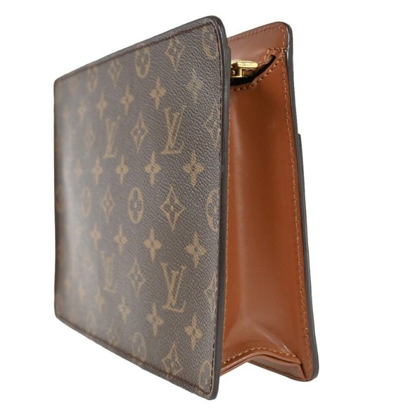 LOUIS VUITTON Pochette Homme Clutch Hand Bag Monogram Leather BN M51795 63FA398 - Picture 13 of 15